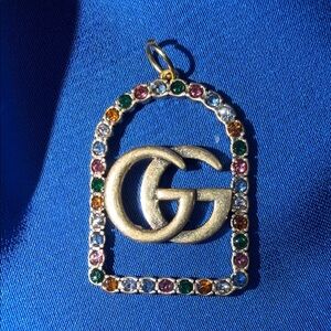 Unique Upcycled Gucci GG charm or pendant